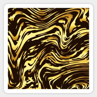 Shiny golden marble texture Sticker